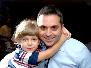 Leonel Rocha com o filho!