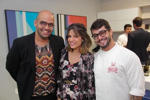 Leo Amaral, Paula Magalhçães e Gabriel Lobo