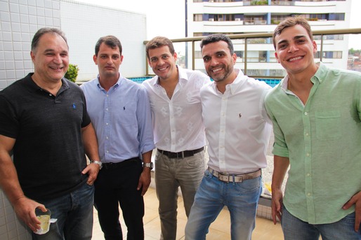 Marcus Serra, Alexandre Rios, Rodrigo Alves, Marden Braga e Luiz Felipe Figueiredo