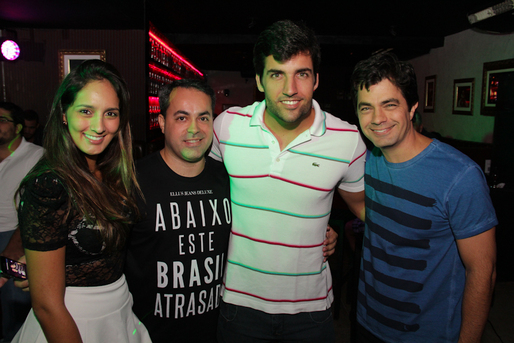 Juliana Melino, Ginno Larry, Diego Pombo e Marcelo Faustini