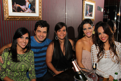 Mayana Mignac, Marcelo Faustini, Mariana, Carol Braga e Carla Cristina