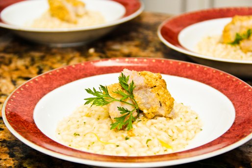 Risoto de Limão Siciliano com Pescado