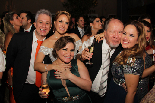 Roberto Waxman, Aline Mendonça, Fernanda Porto, Duda Mendonça e Milena Waxman