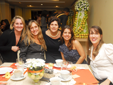 Aida Fonseca, Suzane Lopes, Marilene Lamenha, Isabela Barreto e Cynthia Azevedo