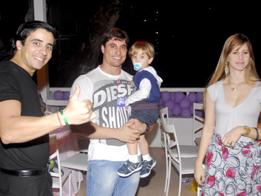 Leonardo e Manoela Koch com Alexandre Ramiro