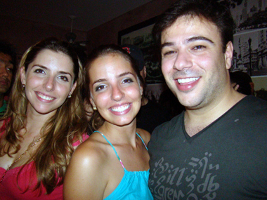 Catarina e Júlia Dantas com Miguel Czare