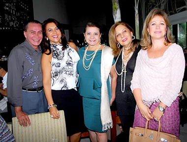 Cézar Romero, Ozana Barreto, Marly Andrade , Rita Magalhães e Helena Degasperi