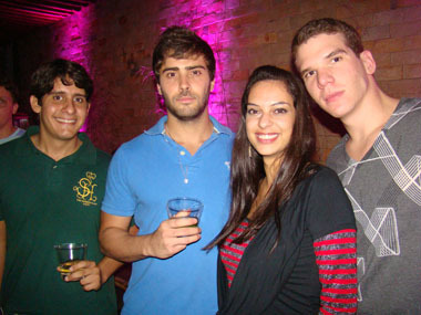 Felipe Studart, Mathias Bittencourt,  Mariana Viera e Matheus Braga