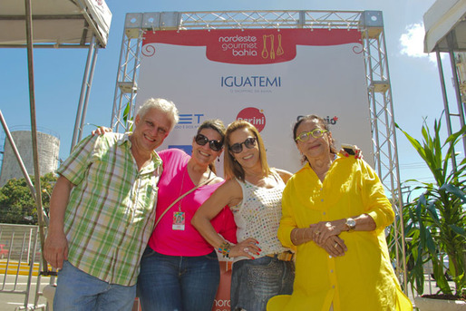 Edinho Engel, Helaine Schindler, Sylvia Gladys e Licia Fabio