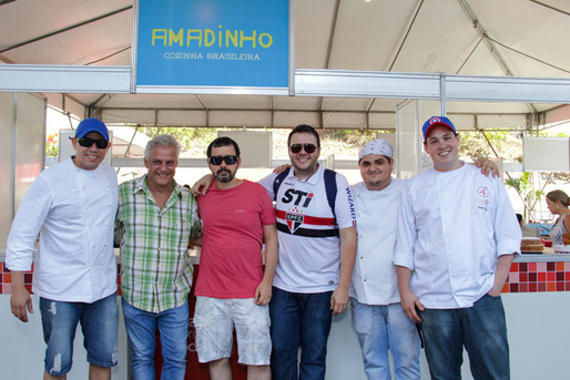 Chefs Fabricio Lemos, Edinho Engel, Caco Marinho, Leo Roncon, Gabriel Rodrigues e Dudu Prado