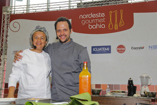 Chefs Leila Carreiro e Rodrigo Castro