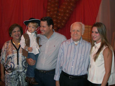 Elza, Jr., Mario, Edmundo e Izabela Dantas