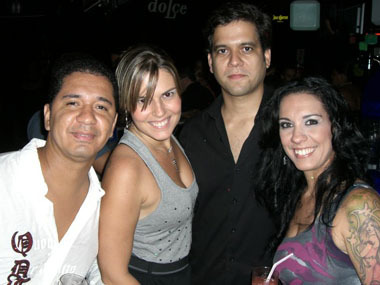 Andre Liberato, Carol Loyola, Daniel Bento e Claudia Glabess