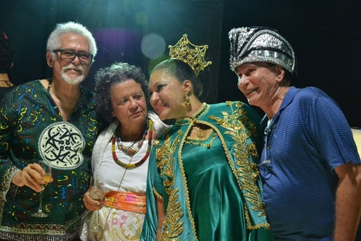 Os Reis Jose Capinam e Aninha Franco com Marta Goes e Cesar Romero