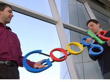 5-Sergey Brin e Larry Page, fundadores do Google.