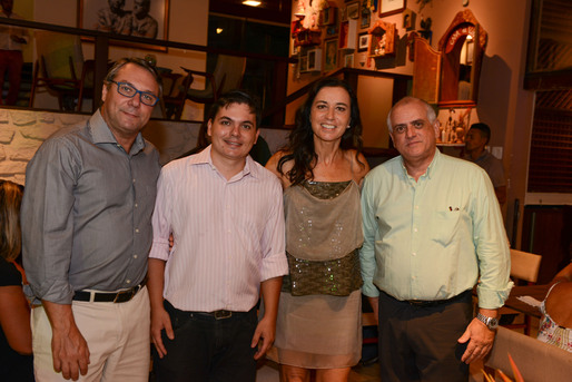 Manolo Garrido, Daniel Vidal, Renata Proserpio e Dilson Jatahy (proprietários dos hotéis Grande Hotel da Barra, Praia da Sereia, MarBrasil Hotel e Catussaba, respectivamente)