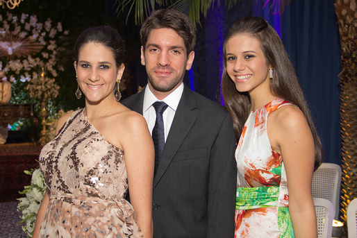 Ticiana, Vitor e Ana Paul Doria