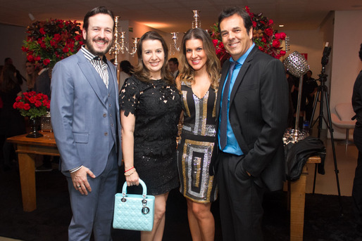 Celso Zucatelli, Ana Claudia Duarte, Fernanda e Marco Camargo