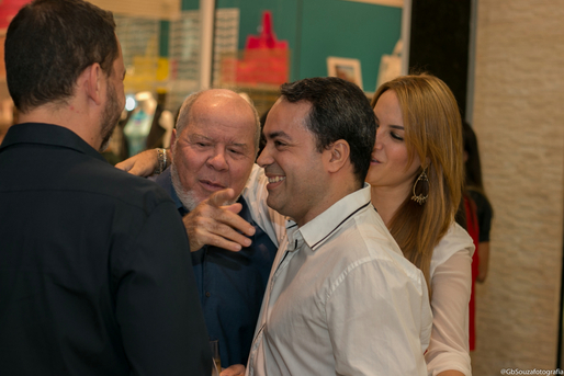 Ginno Larry, Duda e Aline Mendonça com Benny Rosset