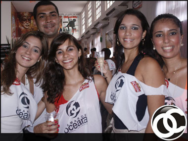 Juliana Sanches, Laila Melo, Tatiana Lopes, Leticia Barauna e Rodrigo Fonseca