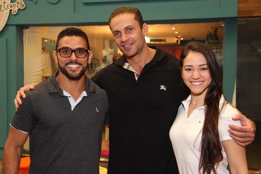 jonathan Melo, Roberto Meirelles e Vanessa Brasileiro