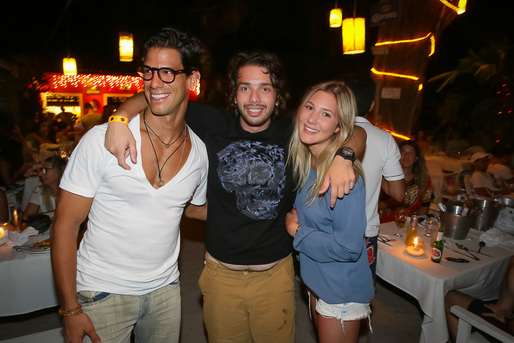 Theo Prata, Stefano Costa e Isabelle Sedlmayr