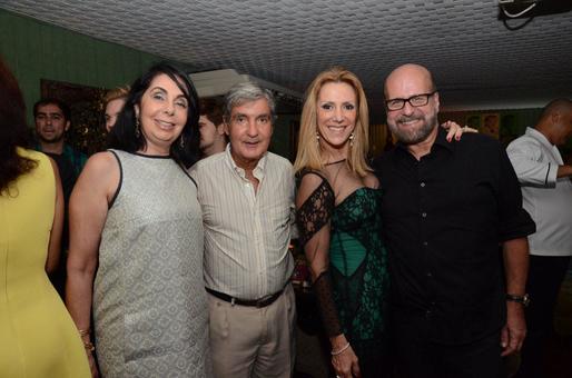 Ignes e Sergio Costa e Silva com Isabela e Luiz Felipe Francisco