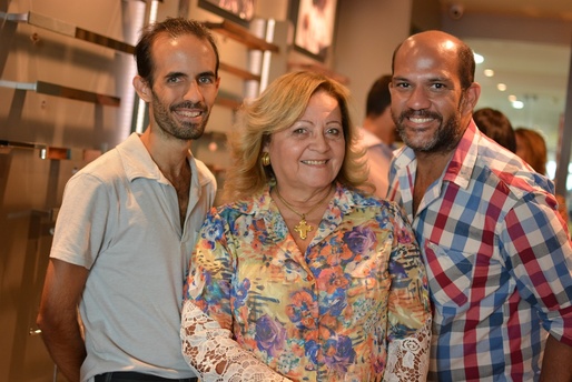 Stefano Diaz, Elibia Portela e Marcelo Fontes