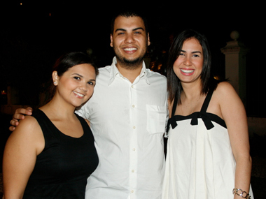 Luana Moraes, Jose Caetano e Nayara Moura