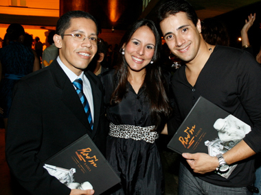 Paulo de Tarso com Marcela e Bruno Freitas