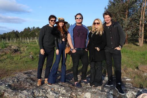 Andre, Maria Eugenia, Helinho Calfat, Luciana Vendramini e Fernando Peixe