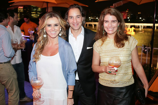 Gabriela Moreno Sanches (diretora Moet Hennessy Brasil), Jose Eduardo e Renata Kalil