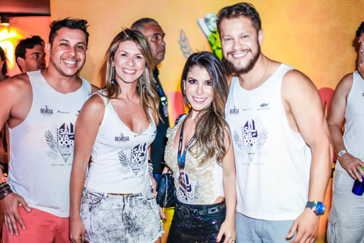 Marcone Mendes, Carine Silveira, Stefania Brito e Alan Salles