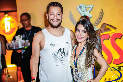 Alan Salles e Stefania Brito