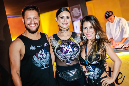 Alan Salles, Thaila Ayala e Stefania Brito