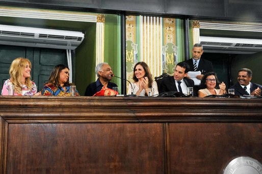 Lilibeth Monteiro, Preta Gil, Gilberto Gil, Flora Gil, Leo Prates, Lídice da Mata e Osvaldo Vigas