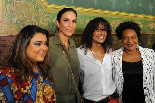 Preta Gil, Ivete Sangalo, Luiz Caldas e Margareth Menezes