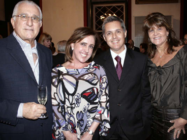 Raymond Levy, Claudia Calmon, Luis Carlos Calmon e Teresa Coutinho