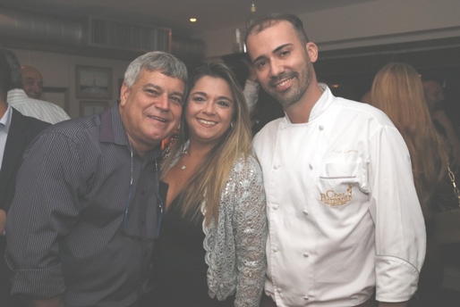 Rosana Lins , Marcos Pedreira e chef Rui Carneiro