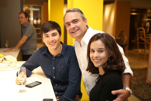 Rodrigo Bastos, Daniel Andrade e Julia Leal