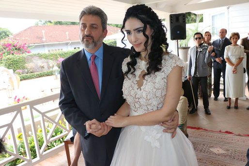 Casamento de Cristiane Machado com Sergio Thompson Flores