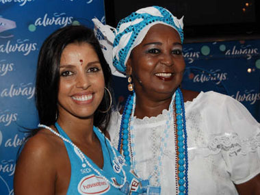 Paula Pereira e a baiana Maria Helena