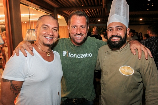 Vava Botelho, Luis salem e o chef Vinoi Figueira