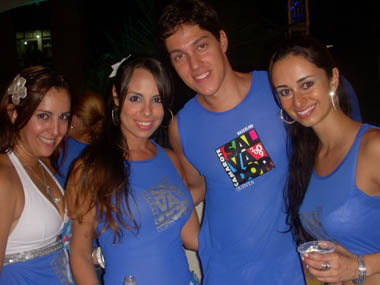 Luciana, Flavia, Bruno e Tamara