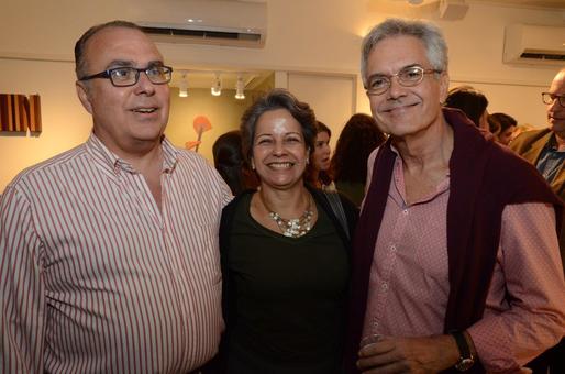 Carlos Leal, Cristina Pessoa e Lauro Cavalcanti