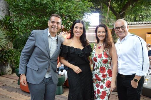 Alex Oliveira, Cristina Côrtes, Virna Carvalho e Marcus Rondon