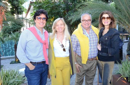 Arnaldo e Maria Inês Basto com Paulino e Fernanda Basto