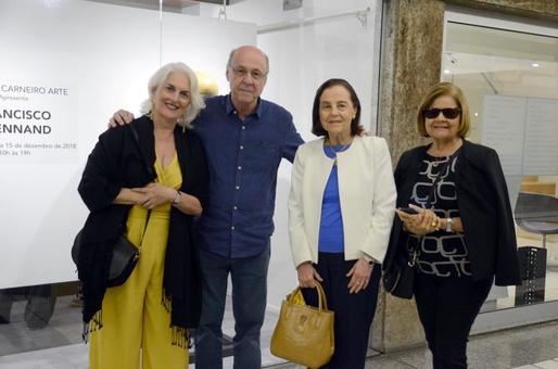 Maria da Conceição Brennand, Evandro Carneiro, Maria Cristina Falcão e Hildinha Goes