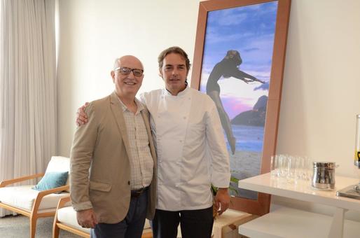 Alberto Sabino e chef Jérôme Dardillac