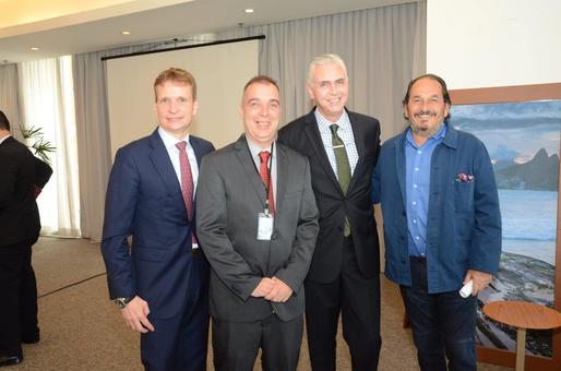 Consul da Fraça Jean-Paul Guihaumé, Bayard Boiteux, Scott Hamilton e Felipe Seigler